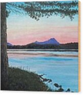 Sebec Lake Maine Wood Print