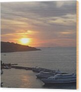 September Sunset In Sorrento Wood Print