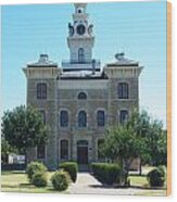 Shackelford County Courthouse Wood Print