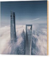 Shanghai Tower Wood Print