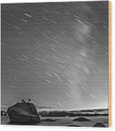 Shooting Stars Wood Print