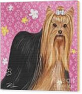 Show Dog Yorkshire Terrier Wood Print