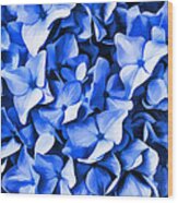 Simply Blue Wood Print