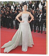 'sink Or Swim (le Grand Bain)' Red Carpet Arrivals - The 71st Annual Cannes Film Festival Wood Print