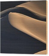 Sinuous Dunes Wood Print