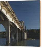 Siuslaw River Bridge Wood Print