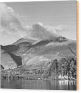 Skiddaw And Friars Crag Mountainscape Wood Print