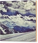 #skiing #snow #scenery #skyporn Wood Print