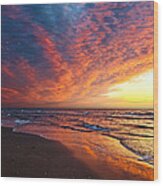 Sky Explosion Over Delray Beach Wood Print