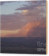 Slide Fire Sunset Wood Print