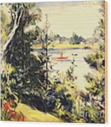 Smith Bayou - Spring Lake Michigan  1944 Wood Print