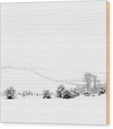 Snowy Panorama Wood Print