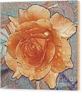 Soft Colour Rose Wood Print