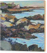 Soft Rocks At Kennebunkport Wood Print