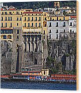 Sorrento Coast Line Wood Print