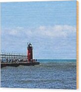 South Haven Channel Wood Print