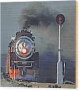 Southern Pacific Steam Locomotive Wood Print