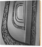 Spiral Staircase Wood Print