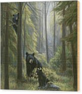 Spirits Of The Forest Wood Print