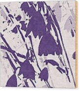 Spring Dream In Purple Wood Print