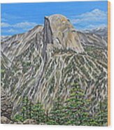 Springtime In Yosemite Valley Wood Print