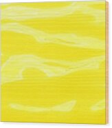 Squarish Color Wave Yellow Wood Print