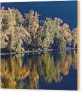 St. Joe River Reflections Wood Print