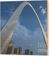 St. Louis Gateway Arch Sunrise Wood Print