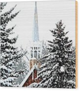 St Mary's With New Shingles Wood Print