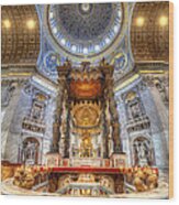 St Peter's Basilica Wood Print