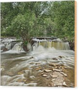 St Vrain Waterfall Wood Print