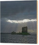 Stalker Castle In Scotland Wood Print