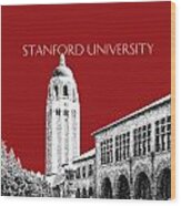 Stanford University - Dark Red Wood Print