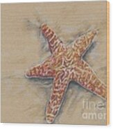 Starfish Study Wood Print