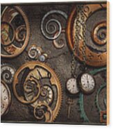 Steampunk - Abstract - Time Is Complicated Wood Print