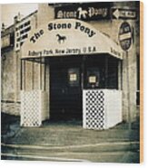 Stone Pony Wood Print