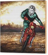 Storm Rider V2 Wood Print
