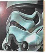 Stormtrooper Helmet 27 Wood Print