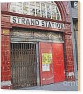 Strand Station London Wood Print