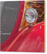 Streetrod Red Wood Print