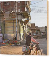 Streets Of Everyday Egypt Wood Print