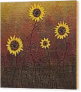 Sunflowers 3 Wood Print