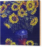 Sunflowers Wood Print