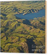 Sunol Wilderness From Above Wood Print