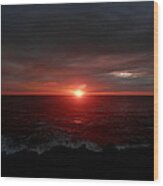 Sunrise At Cape Spear Wood Print