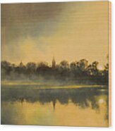 Sunrise At Notre Dame Sold Wood Print