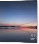 Sunrise On The Lake #2 Wood Print