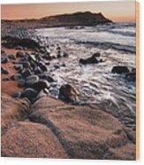 Sunset At Capo Pecora - Sardinia Wood Print