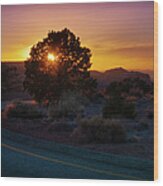 Sunset Over Canyonlands, Moab, Utah, Usa Wood Print