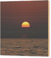 Sunset Over Lake Erie Wood Print